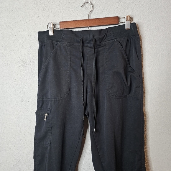 Adar Pro Womens Jogger Scrub Pants Size M - Lot Of 2 Please READ - Solid Black‎ - Picture 9 of 16